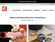 Tablet Screenshot of custombottleopenerco.com